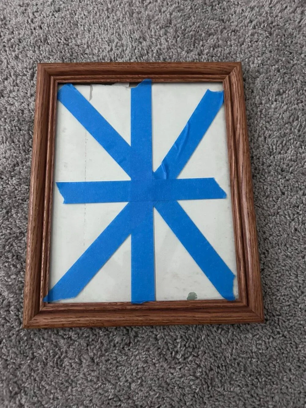 Vintage Brown Solid Wood Picture Frame 8x10 Photo Size w/Glass